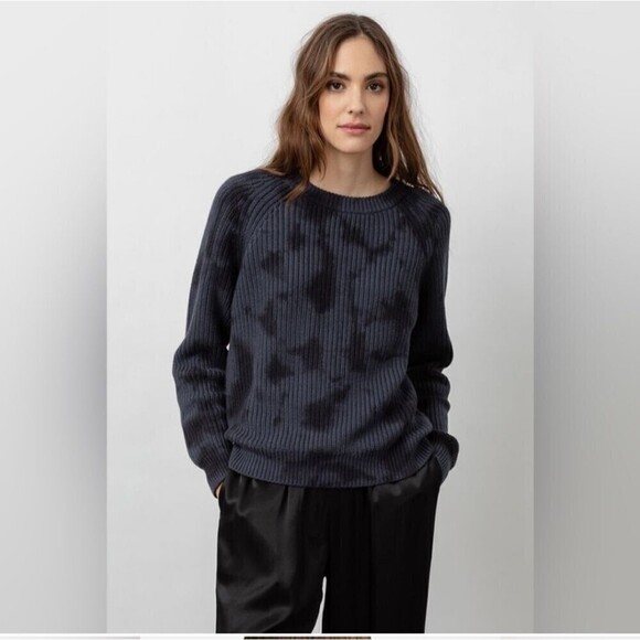 Rails Venus Sweater in Iron Black Tie Dye - Picture 1 of 7